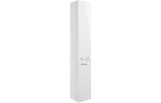 Vesper 350mm Floor Standing 2 Door Tall Unit - White Gloss