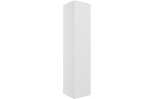 Stella 350mm Wall Hung 1 Door Tall Unit - Matt White