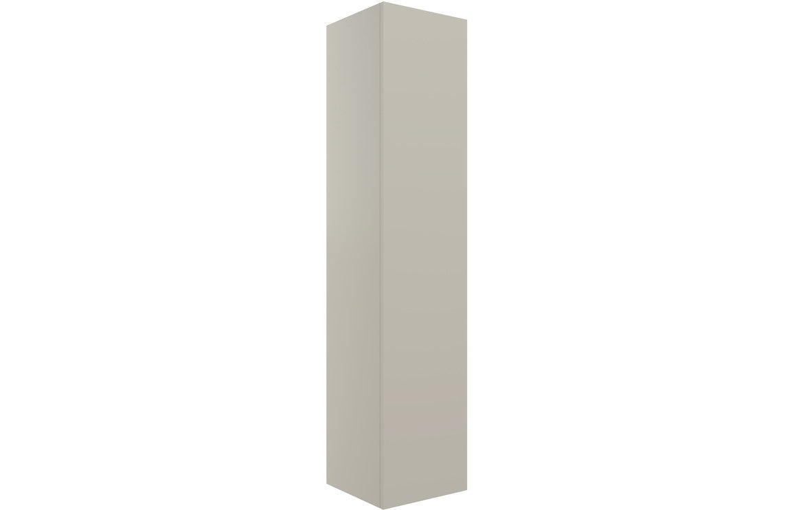 Stella 350mm Wall Hung 1 Door Tall Unit - Matt Latte