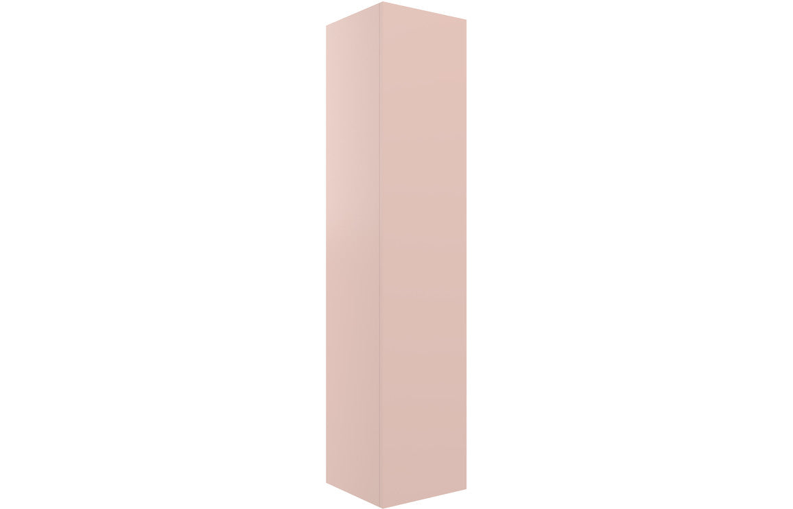 Stella 350mm Wall Hung 1 Door Tall Unit - Matt Antique Rose