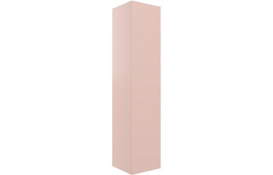 Stella 350mm Wall Hung 1 Door Tall Unit - Matt Antique Rose