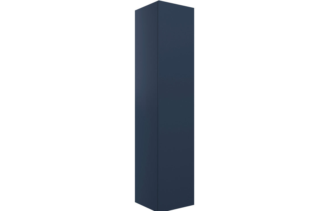 Stella 350mm Wall Hung 1 Door Tall Unit - Matt Deep Blue