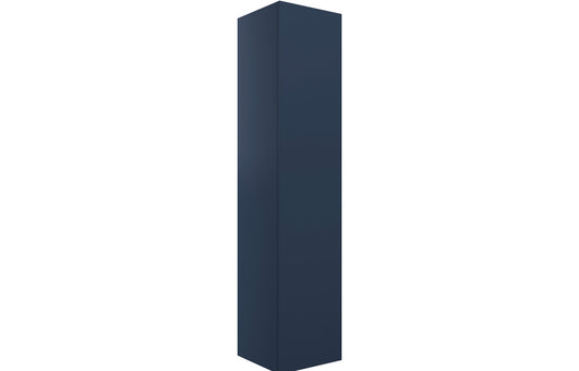 Stella 350mm Wall Hung 1 Door Tall Unit - Matt Deep Blue