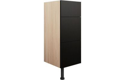 Tarak 300mm 3 Drawer Base Unit - Matt Graphite Grey