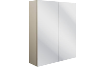 Badar 600mm 2 Door Mirrored Wall Unit - Matt Latte