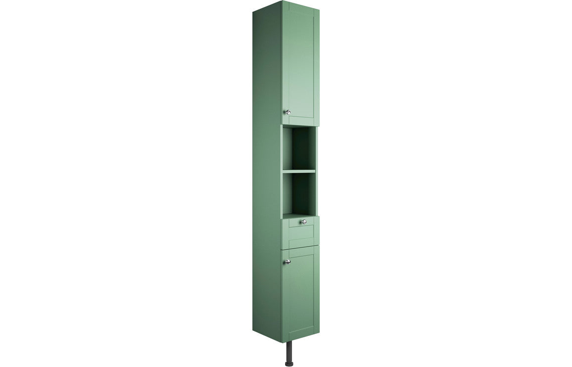 Badar 300mm 2 Door Tall Unit - Matt Sage Green