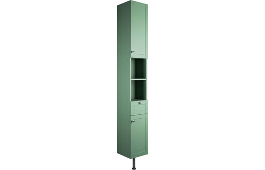 Badar 300mm 2 Door Tall Unit - Matt Sage Green