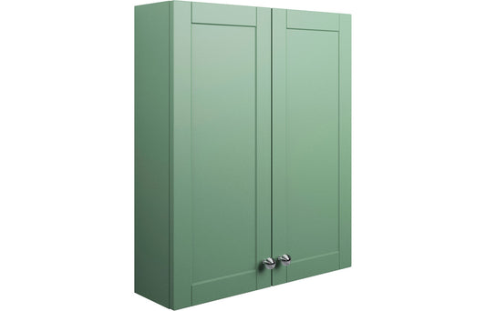 Badar 600mm 2 Door Wall Unit - Matt Sage Green