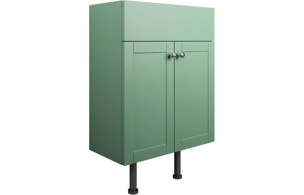 Badar 500mm 2 Door Basin Unit - Matt Sage Green