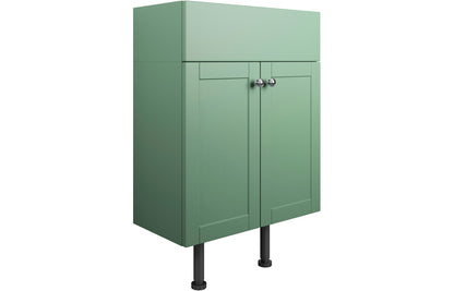 Badar 500mm 2 Door Basin Unit - Matt Sage Green
