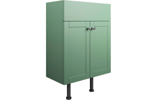 Badar 500mm 2 Door Basin Unit - Matt Sage Green