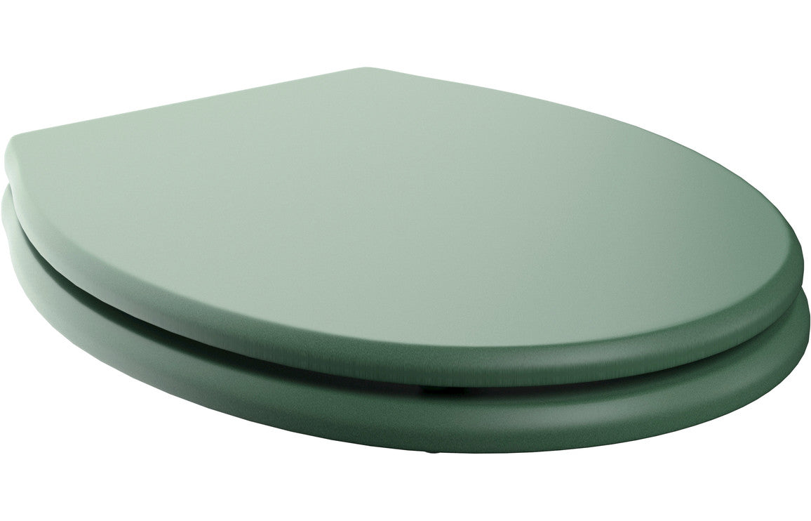 Badar Soft Close Toilet Seat - Matt Sage Green
