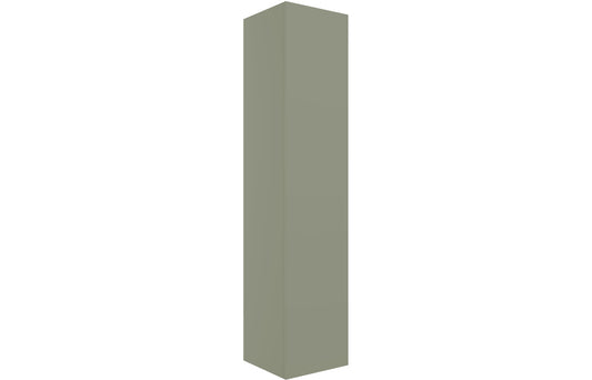 Stella 350mm Wall Hung 1 Door Tall Unit - Matt Olive Green
