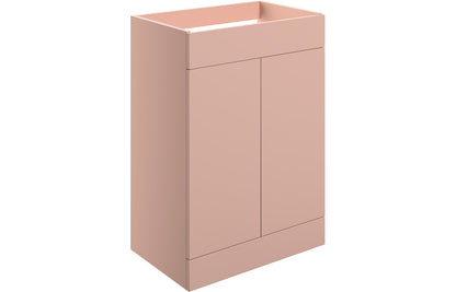 Stella 590mm Floor Standing 2 Door Basin Unit (No Top) - Matt Antique Rose