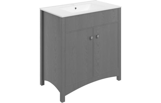 Lavana 810mm Basin Unit & Basin - Grey Ash