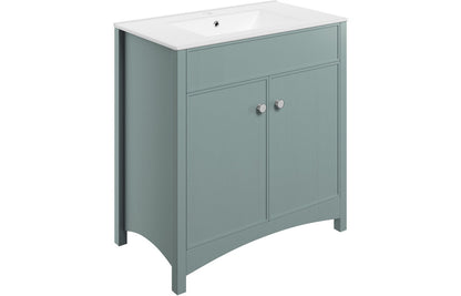 Lavana 810mm Basin Unit & Basin - Sea Green Ash