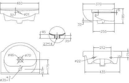 Zosma 450mm Floor Standing Basin Unit & Mirror Pack