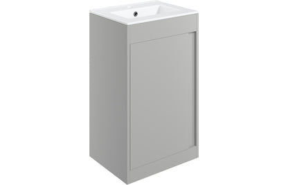 Estelle 510mm Floor Standing Unit Inc. Basin - Matt Light Grey