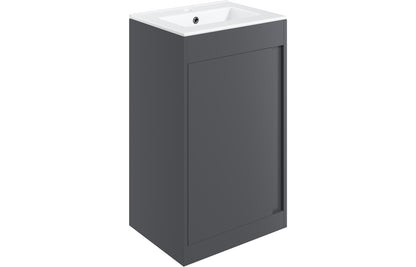 Estelle 510mm Floor Standing Unit Inc. Basin - Matt Graphite Grey