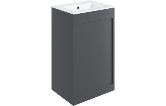 Estelle 510mm Floor Standing Unit Inc. Basin - Matt Graphite Grey