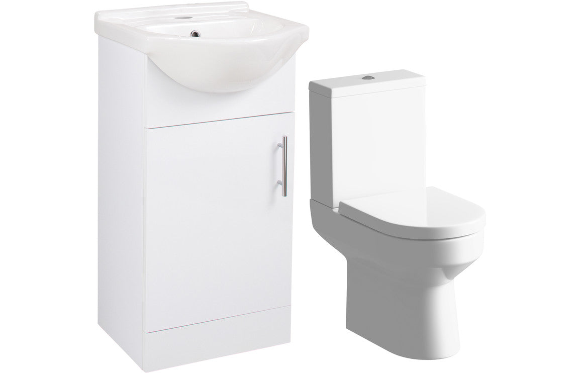 Zosma 450mm Vanity & C/C Toilet Pack