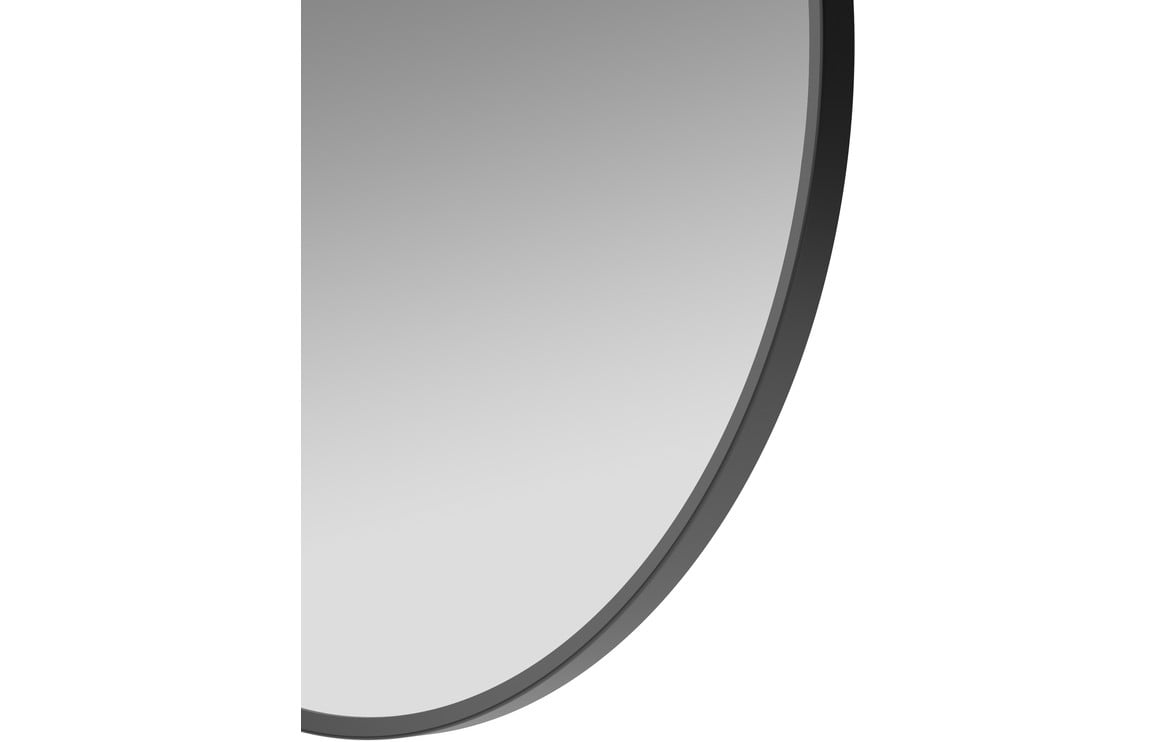 Karin 600mm Round Mirror - Matt Black