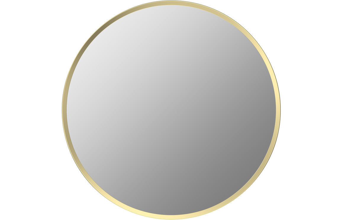 Karin 600mm Round Mirror - Brushed Brass
