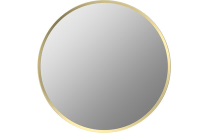 Karin 600mm Round Mirror - Brushed Brass