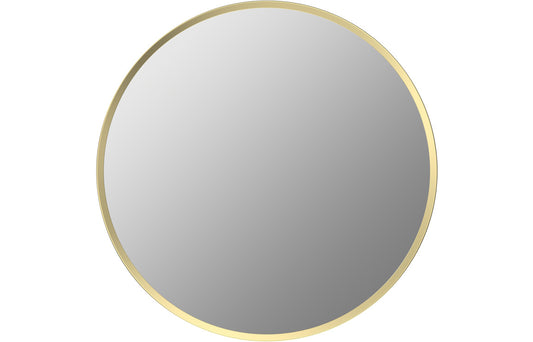 Karin 600mm Round Mirror - Brushed Brass