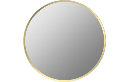 Karin 500mm Round Mirror - Brushed Brass