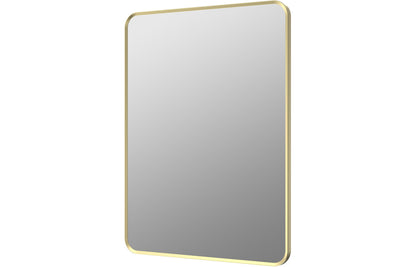 Karin 600x800mm Rectangle Mirror - Brushed Brass