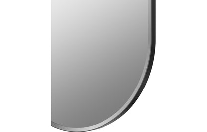 Karin 800x400mm Oblong Mirror - Matt Black