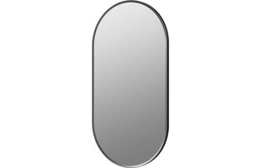 Karin 800x400mm Oblong Mirror - Matt Black