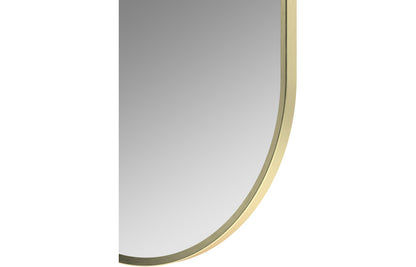 Karin 800x400mm Oblong Mirror - Brushed Brass