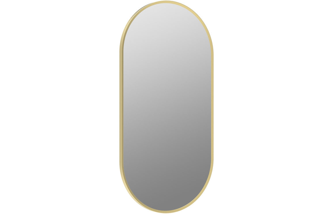 Karin 800x400mm Oblong Mirror - Brushed Brass