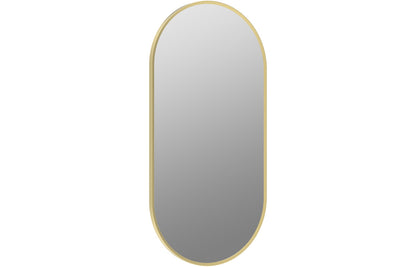 Karin 800x400mm Oblong Mirror - Brushed Brass