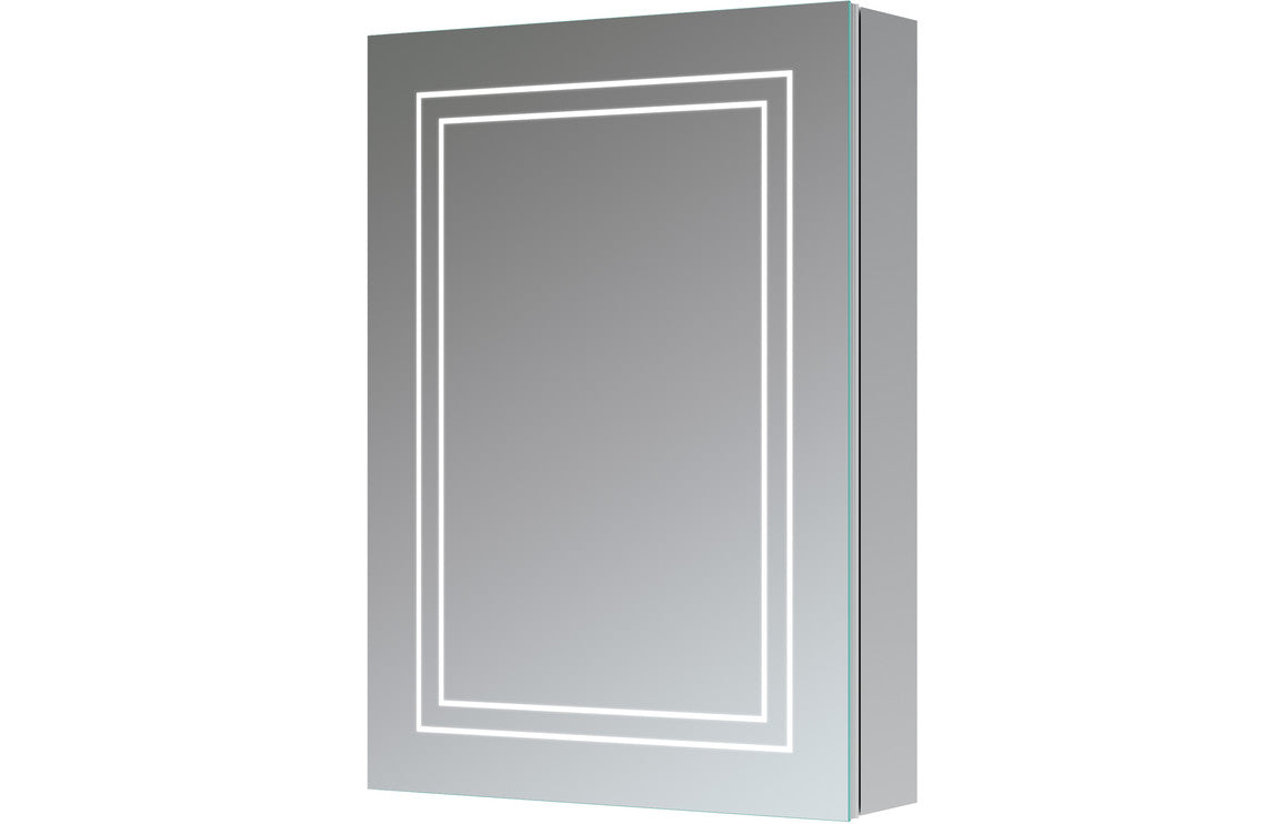 Shaula 500mm 1 Door Front-Lit LED Mirror Cabinet