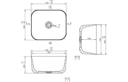 Manu Deep 420mm Washbowl