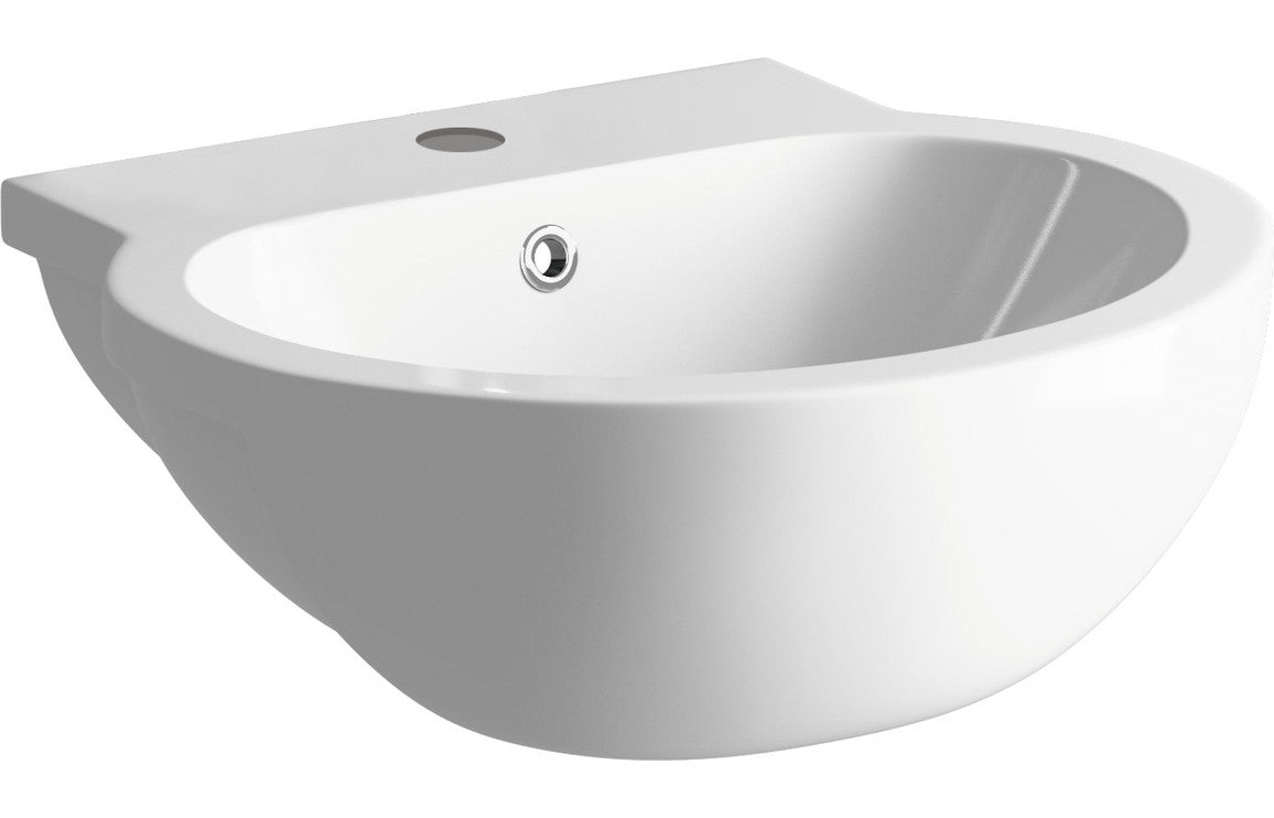 Maia 540x500mm 1TH Semi Recessed Basin