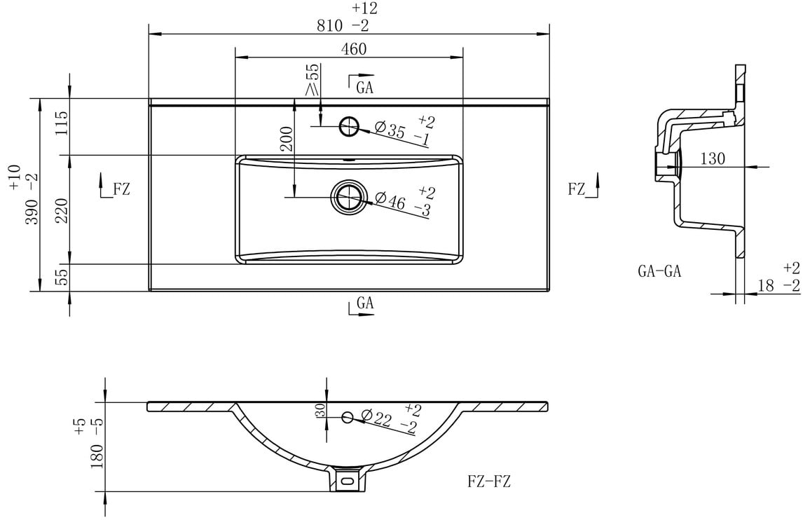 Lavana 810mm Basin Unit & Basin - Sea Green Ash