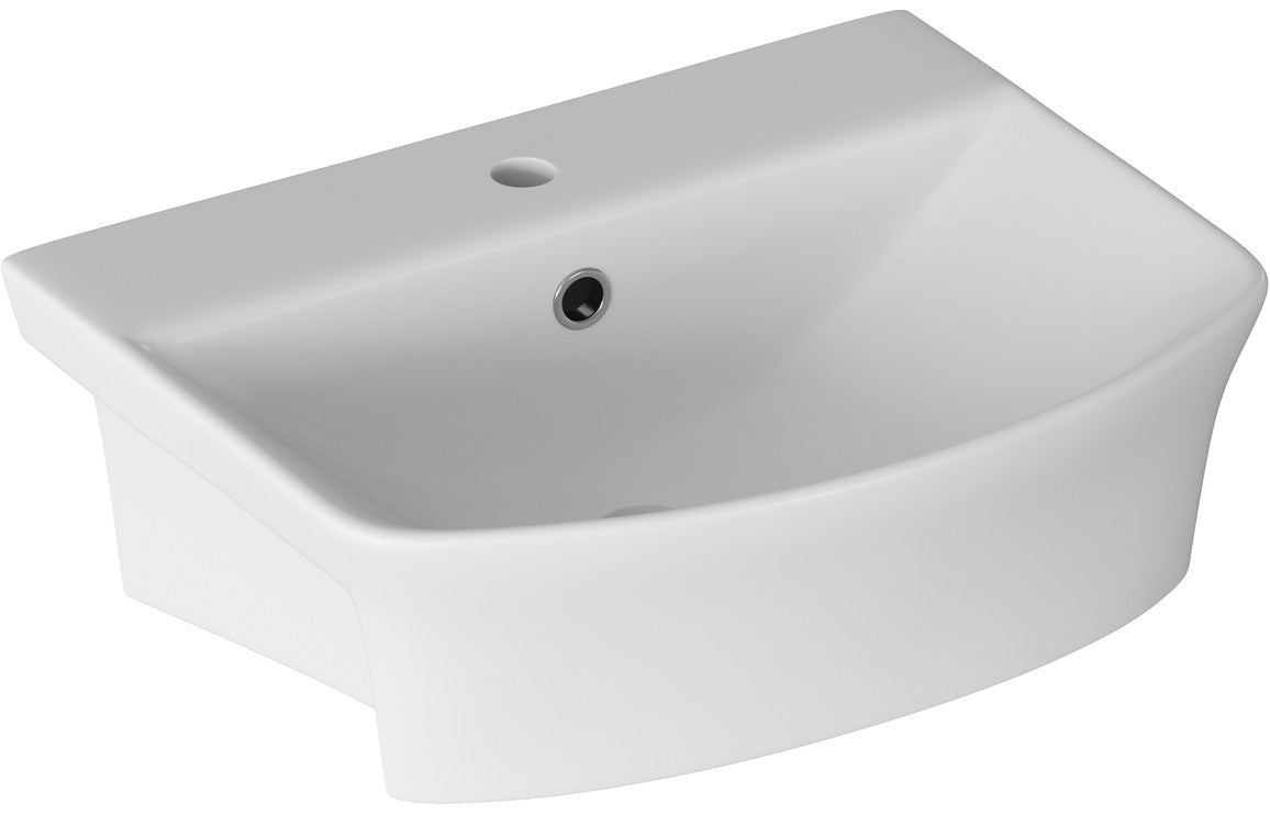 Hesper 500x400mm 1TH Semi Recessed Basin