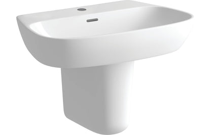 Altair 600x400mm 1TH Basin & Semi Pedestal