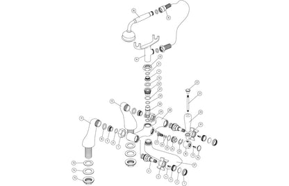 Leda Basin Taps - Chrome