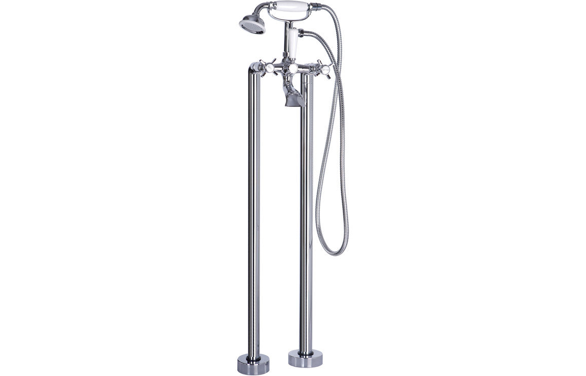 Leda Floor Standing Bath/Shower Mixer - Chrome