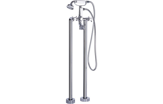 Leda Floor Standing Bath/Shower Mixer - Chrome