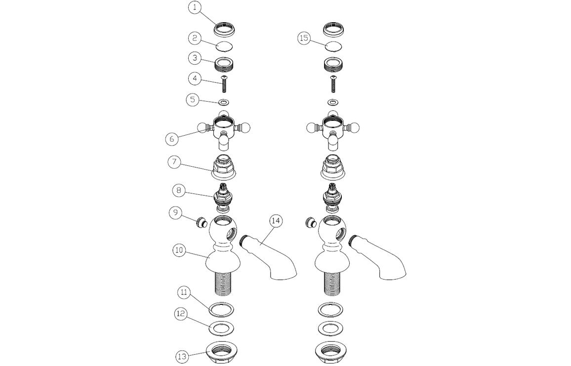 Bellatrix Bath/Shower Mixer - Chrome