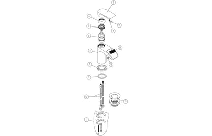 Thebe Bath/Shower Mixer - Chrome