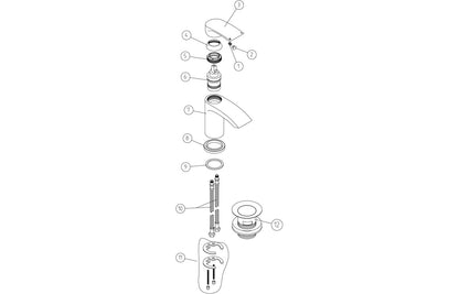 Aysun Bath/Shower Mixer - Chrome