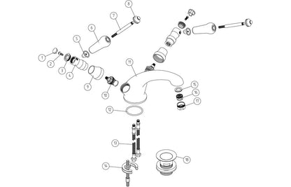 Knox Bath Pillar Taps - Chrome