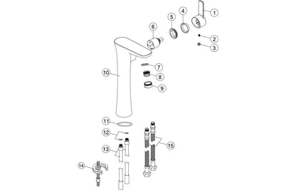 Pisces Floor Standing Bath/Shower Mixer - Chrome